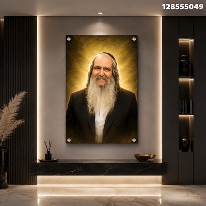 דיוקן תלוי על קיר - תמונות לבית - צבעים שחור וזהב
