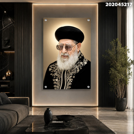 תמונה של פורטרט על קיר - תמונות לבית - צבעים שחורים ובז' 