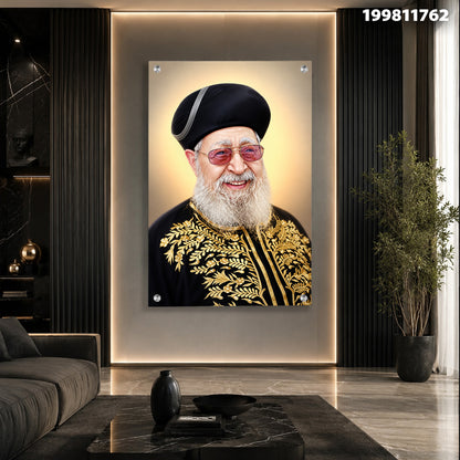 דיוקן מעוצב - תמונות קיר - צבעים שחור, לבן, זהב