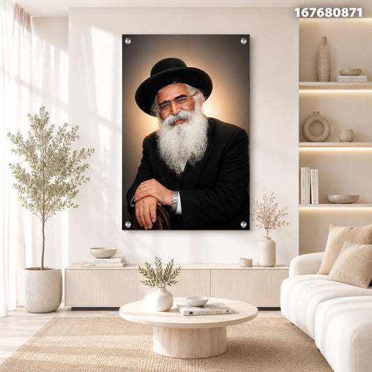 דיוקן על קיר - תמונות נוי - צבעים שחור ולבן