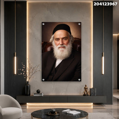 דיוקן על קיר - תמונות לזלון - צבעים כחול ואפור