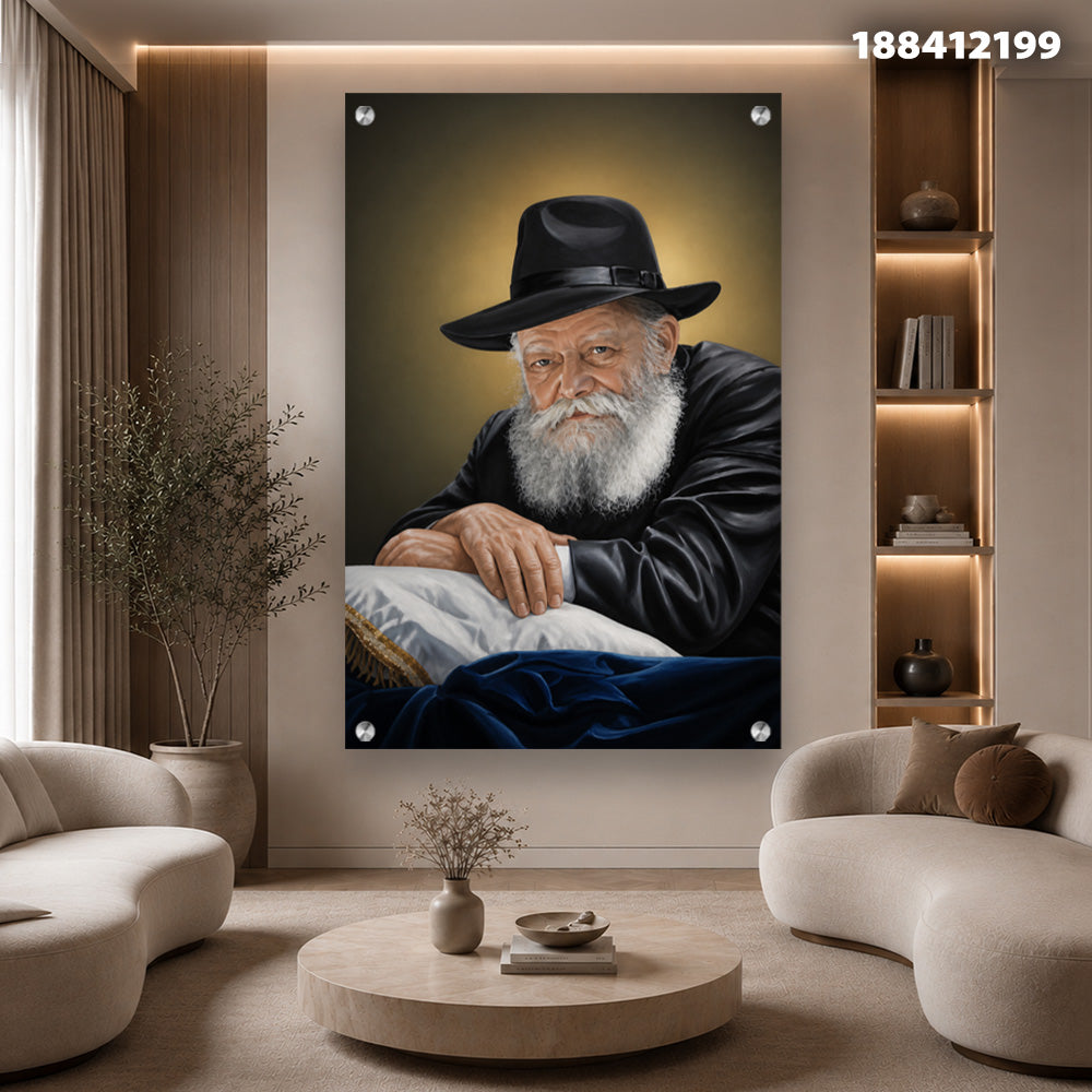 ציור דיוקן על קיר - תמונות קיר - גווני חום ושחור