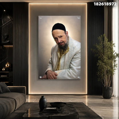 דיוקן על קיר - תמונות נוי - לבן