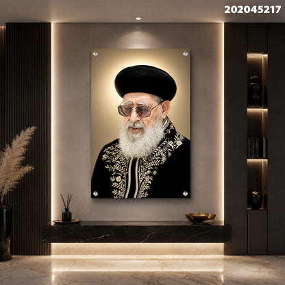 דיוקן על קיר - תמונות זכוכית - צבעים חומים וכהים