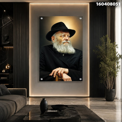 תמונה של פורטרט מחזיקה ידיים, תמונת זכוכית, צבעים שחור וחום