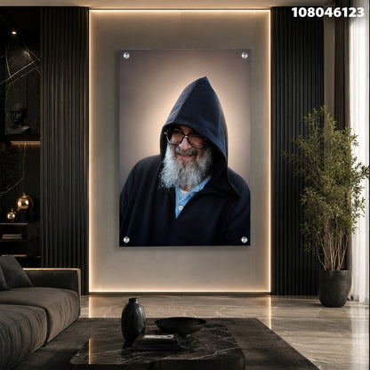 תמונה של פורטרט על קיר - תמונות נוי - שחור ואפור