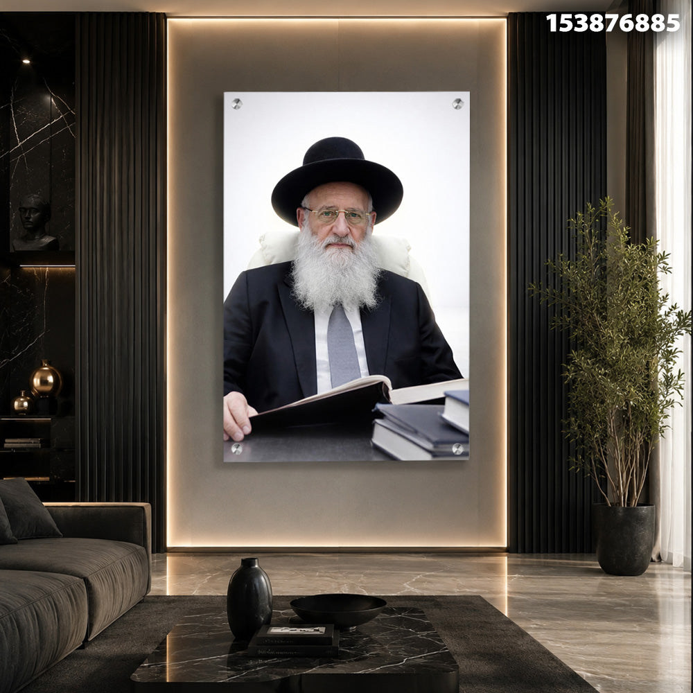דיוקן על קיר - תמונות קיר - שחור ולבן