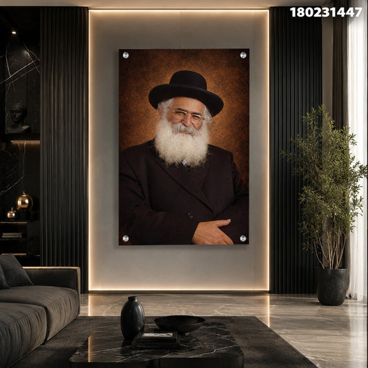 תמונה של פורטרט על קיר - תמונות זכוכית - חום