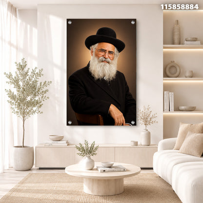 תמונה של פורטרט על קיר - תמונות למשרד - צבעים חומים