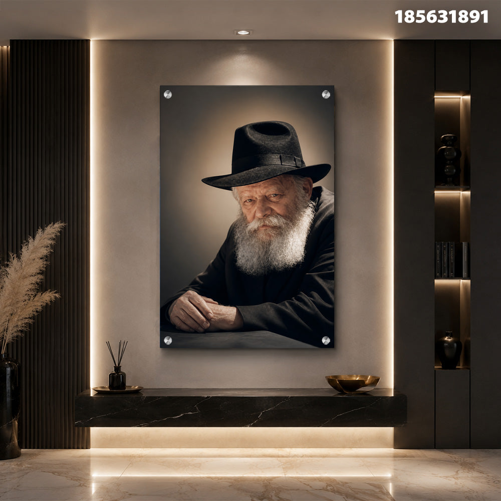 תמונה של פורטרט עם אדם מבוגר - תמונות נוי - צבעים חמים