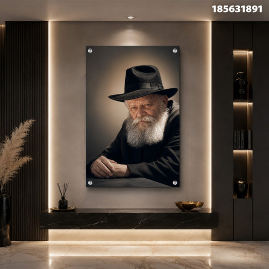תמונה של פורטרט עם אדם מבוגר - תמונות נוי - צבעים חמים