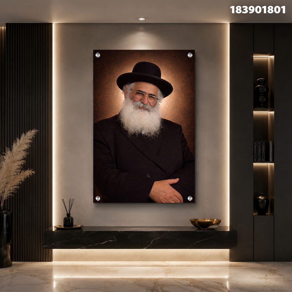 תמונה של פורטרט על זכוכית - תמונות זכוכית - צבעים חומים