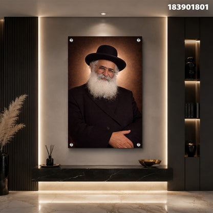 תמונה של פורטרט על זכוכית - תמונות זכוכית - צבעים חומים