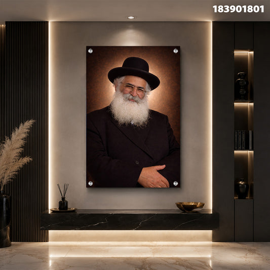 תמונה של פורטרט על זכוכית - תמונות זכוכית - צבעים חומים