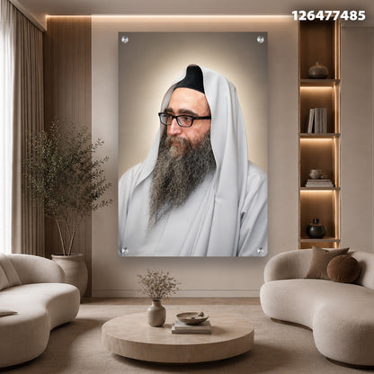 תמונה של פורטרט על קיר - תמונות לסלון - צבעים בגוון אפור