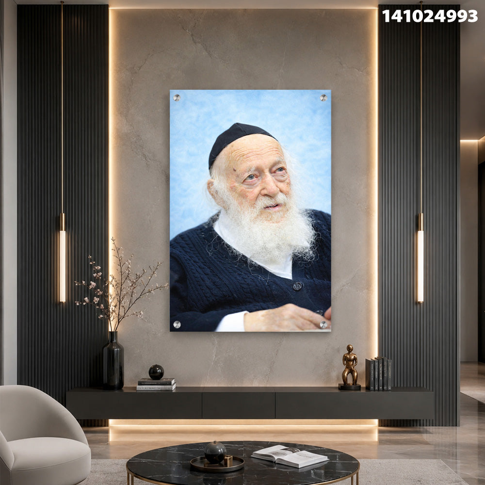 תמונה של פורטרט על קיר - תמונות זכוכית - צבעים בהירים