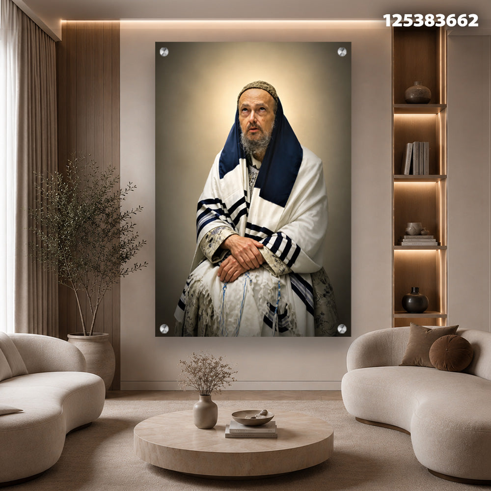 תמונה של אדם לבוש טלית - תמונות זכוכית - צבעים בבקשה