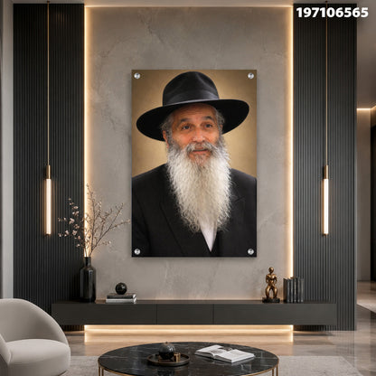 דיוקן של אדם בחלל מודרני - תמונות לבית - גוונים של חום
