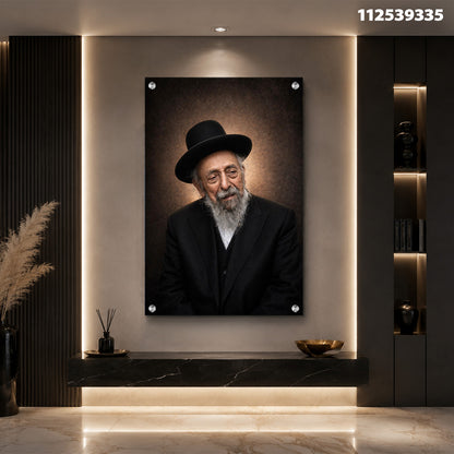 תמונה של פורטרט יהודי - תמונות קיר - צבעים חום ושחור