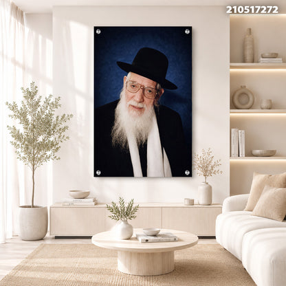 תמונה של דיוקן על קיר - תמונות נוי - צבעים ירוק, כחול ושחור