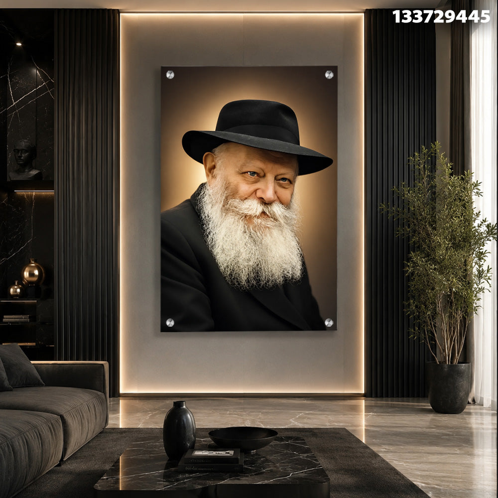 תמונה של פורטרט על קיר - תמונות לסלון - שחור ולבן וחום