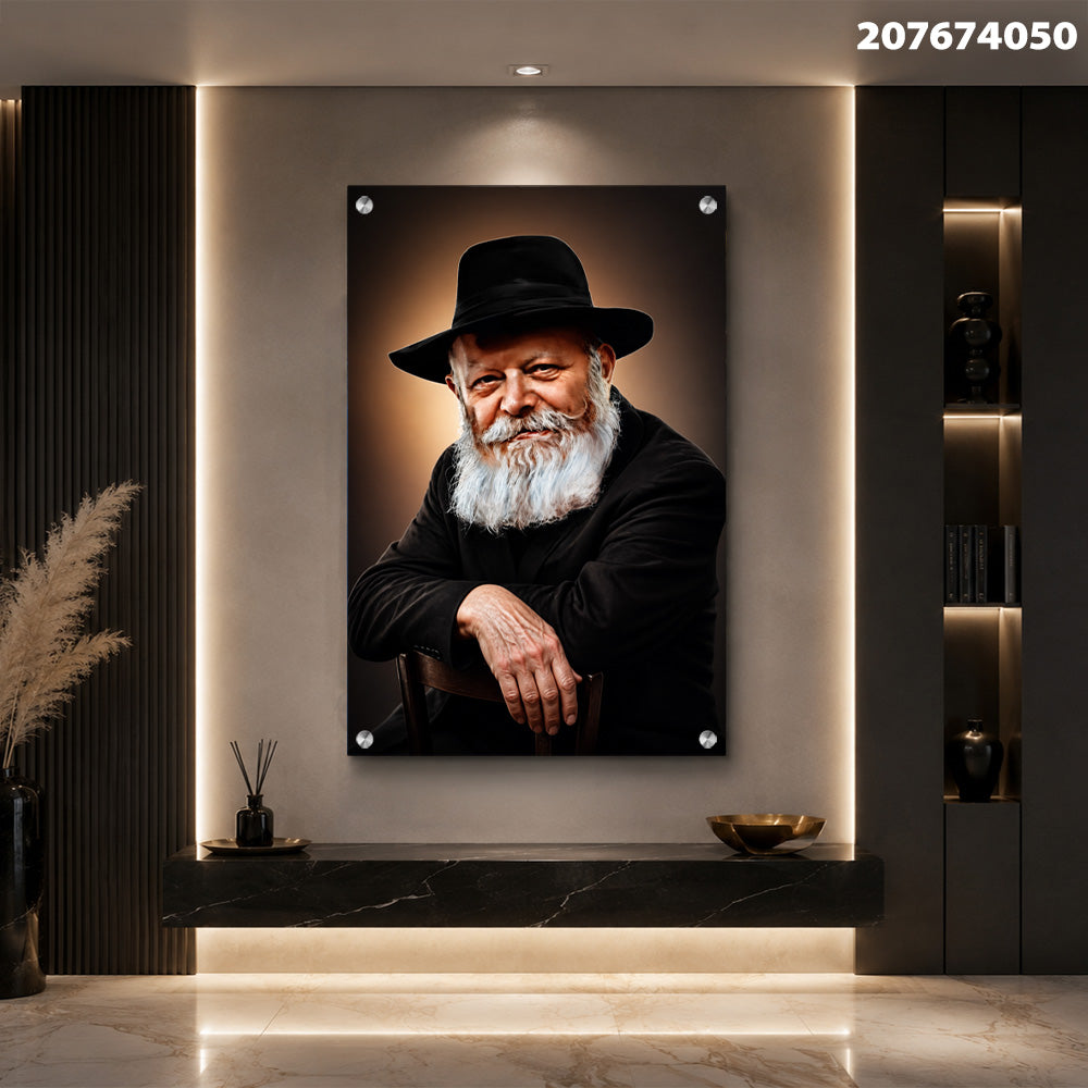 תמונה של אדם מבוגר מחייך - תמונות לסלון - צבעים חמים