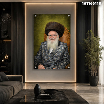 תמונה של פורטרט על קיר - תמונות קיר - צבע ירוק