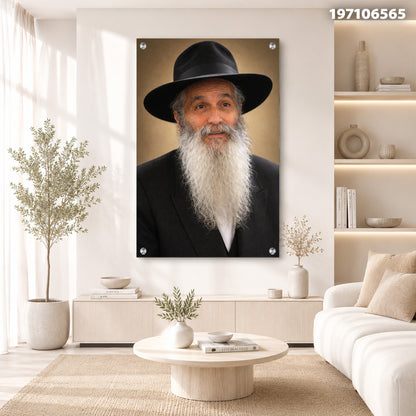 דיוקן לאבן - תמונות לבית - חום ושחור