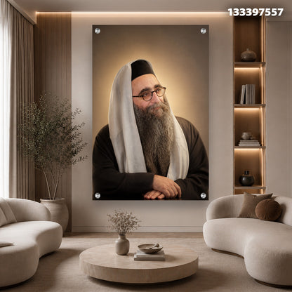 תמונה של פורטרט בסלון - תמונות נוי - גוונים של אפור