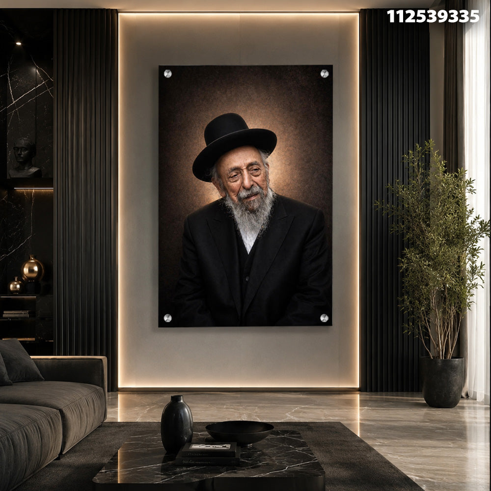 דיוקן על קיר - תמונות לבית - צבעים חומים ושחורים
