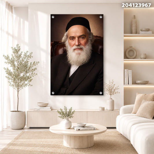 תמונה של פורטרט על קיר - תמונות נוי - צבעים חומים