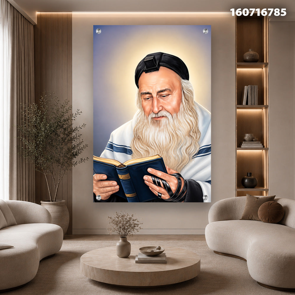 תמונות זכוכית - רבי מאיר בעל הנס זצ''ל תמונות זכוכית לסלון תמונות לבית תמונות קיר הדפסה על זכוכית