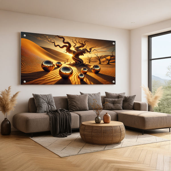 נוף מדברי מוזהב – תמונות נוי