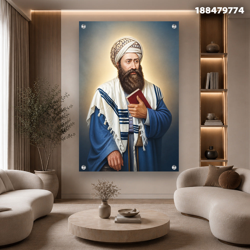 תמונות זכוכית - הרמב''ם תמונות זכוכית לסלון תמונות לבית תמונות קיר הדפסה על זכוכית