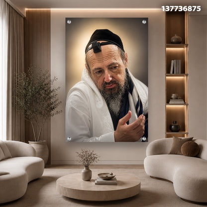 תמונה של אדם עם כיפה בחלל מגניב - תמונות לבית - צבעים חומים ואפורים
