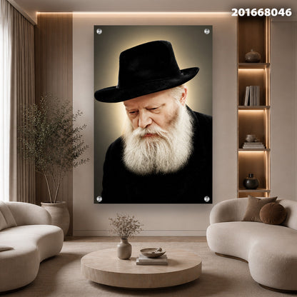 תמונה של אדם עם כובע שחור - תמונות קיר - צבעים שחור וחום