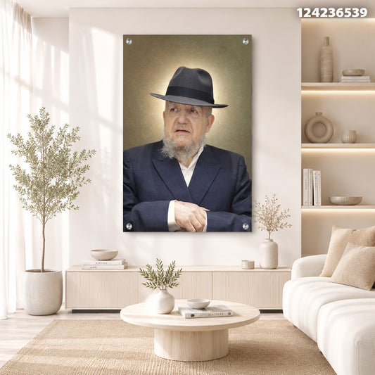 תמונה של אדם זקן עם כובע - תמונות קיר - צבעים רכים