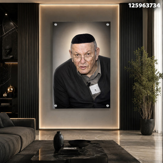 תמונה של אדם מבוגר עם כיפה - תמונות נוי - צבעים אפורים