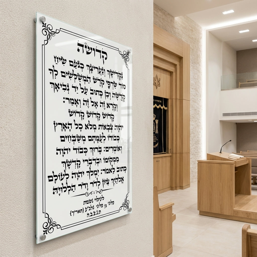 עיצוב קדושה שחור לבן יוקרתי