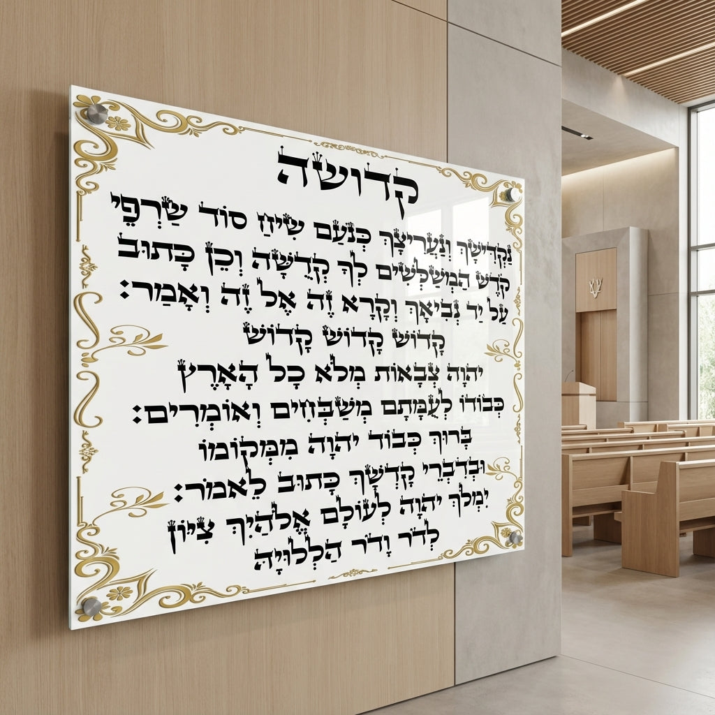 תפילת קדושה מעוטרת זהב יוקרתי