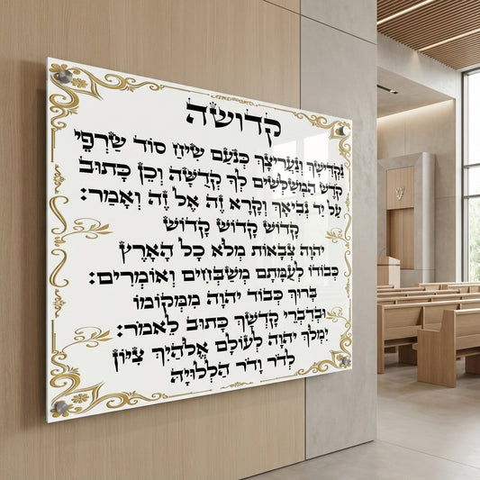 תפילת קדושה מעוטרת זהב יוקרתי