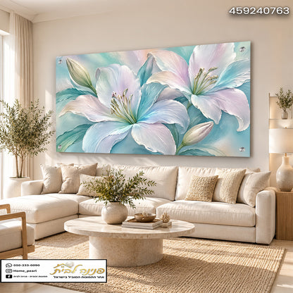 פר floral מעוצב בסלון מודרני עם תמונות לבית