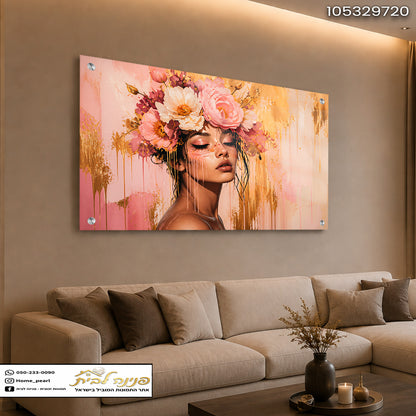 תמונת זכוכית מעוצבת לסלון בעלת נוכחות