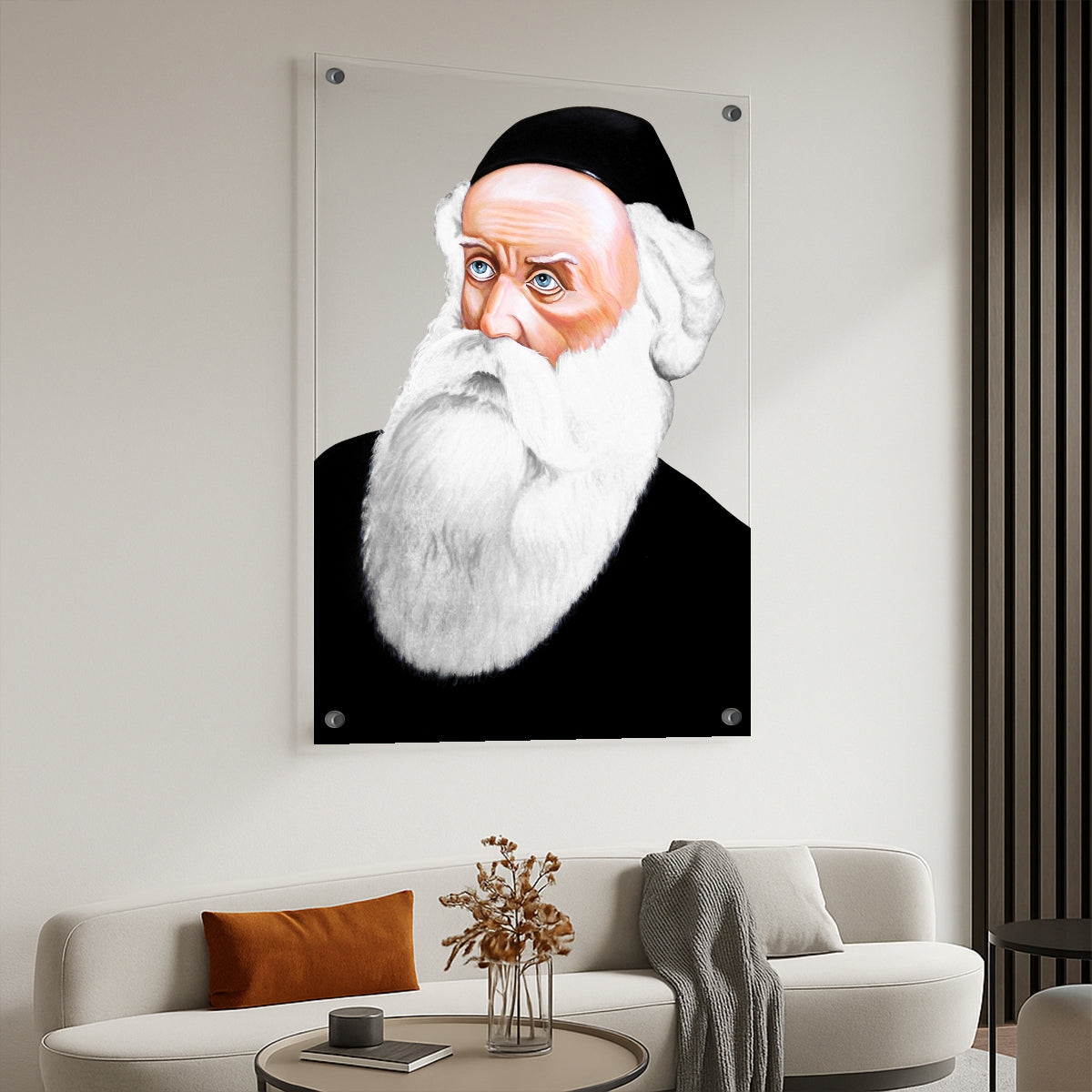 בעל התניא בעיצוב נקי ומואר – תמונות זכוכית