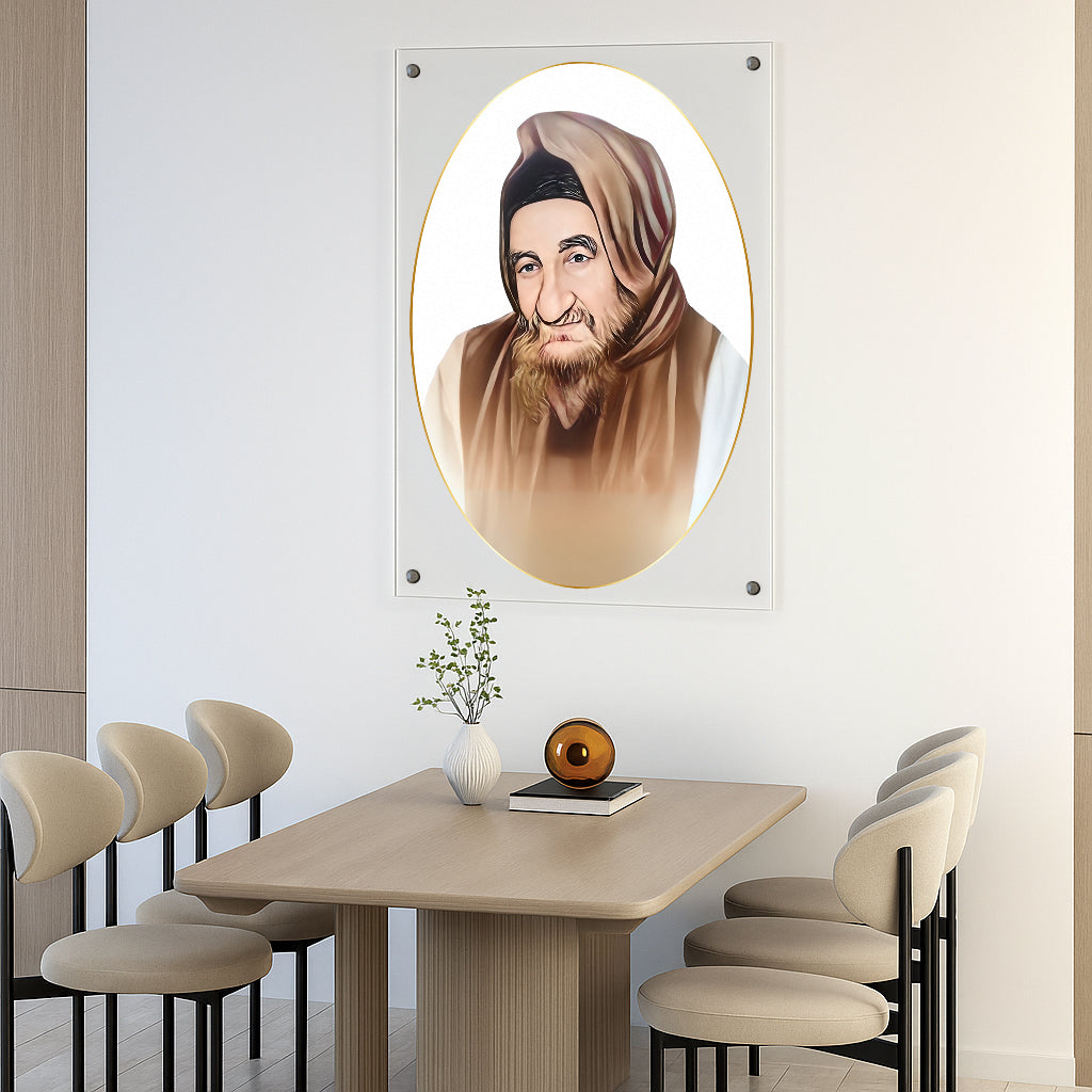 הבאבא סאלי בגווני זהב רכים – תמונות זכוכית יוקרתיות לבית