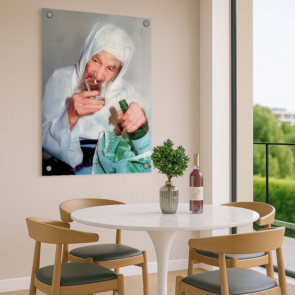 הבאבא סאלי ברגע שקט וקדוש – תמונות זכוכית לבית