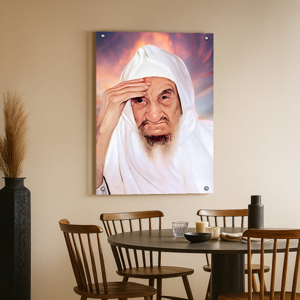 הבאבא סאלי על רקע שקיעה קסומה – תמונת זכוכית יוקרתית לבית