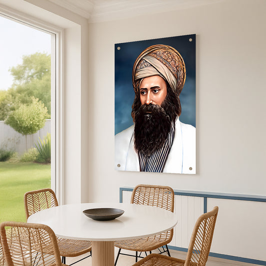 הבן איש חי בעיצוב בהיר ולבן – תמונות זכוכית