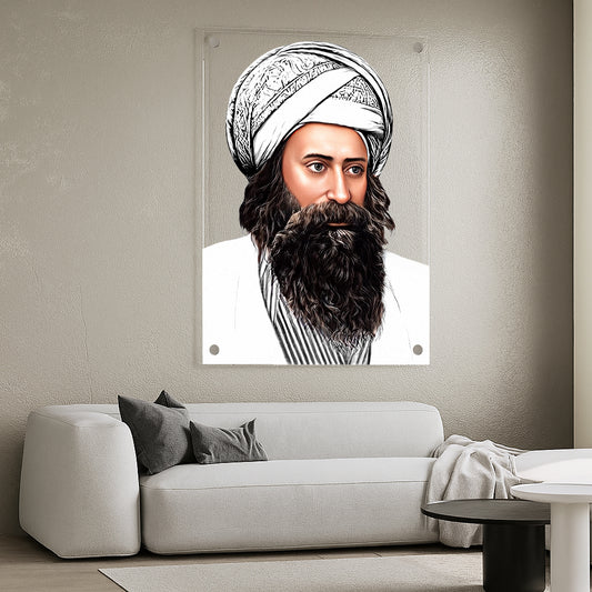 הבן איש חי בלבן טהור – תמונות זכוכית יוקרתיות