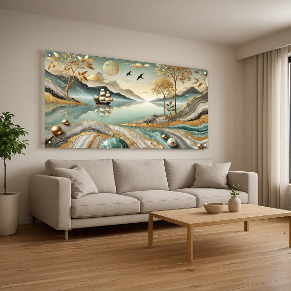 תמונות לבית ספינה באגם טורקיז זהב